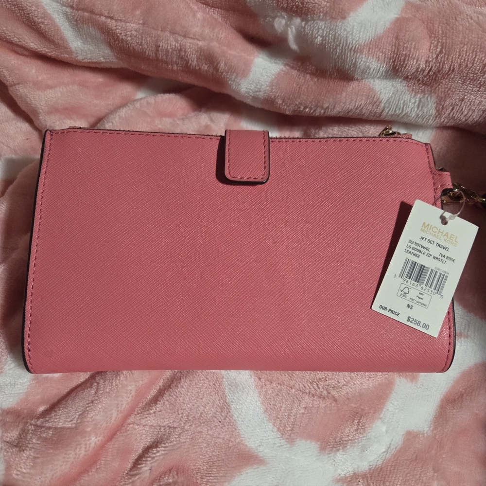 Michael Kors Large Double Zip Jet Set Wristlet Wallet. NWT. - Picture 4 of 8